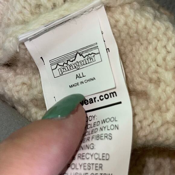 Patagonia Beanie Hat Honeycomb Knit Stocking Cap Wool Blend - Picture 8 of 10